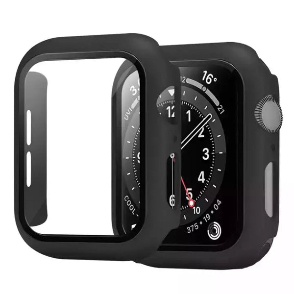 Displayschutzhülle Schwarz kompatibel mit Apple Watch 1 38mm Meinesmartwatchwelt