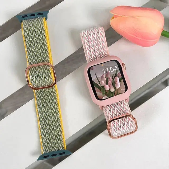 Verstellbares weiches Loop Nylon Armband mit Schnalle Meinesmartwatchwelt.de